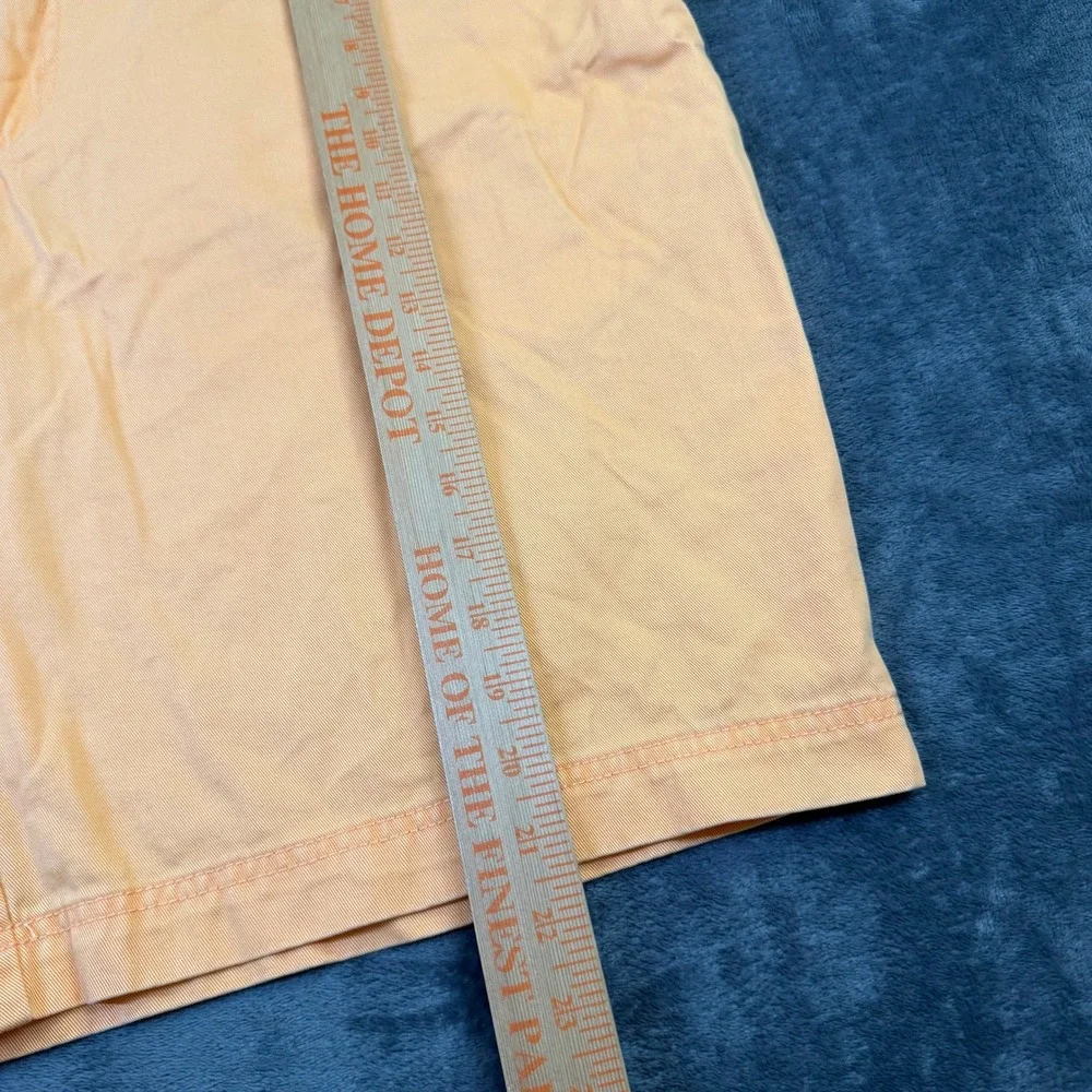 Izod Saltwater Chino Shorts Mens 42 Orange Cotton Regular Fit 10.5in Inseam